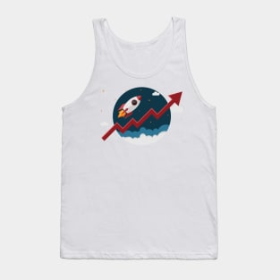 rocket graph growth Tank Top